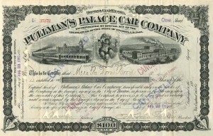 Pullman's Palace Car Co. - Stock Certificate